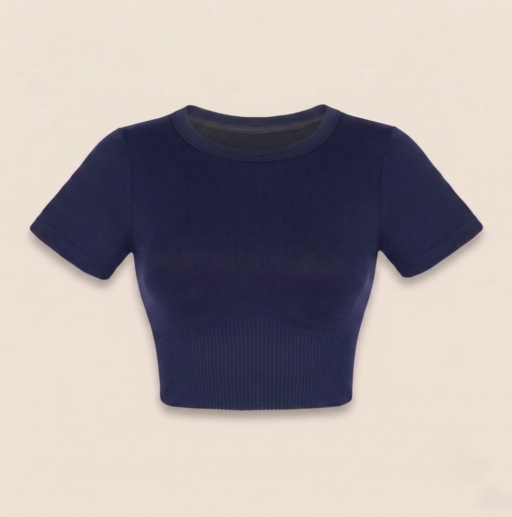 T-shirt court sans couture